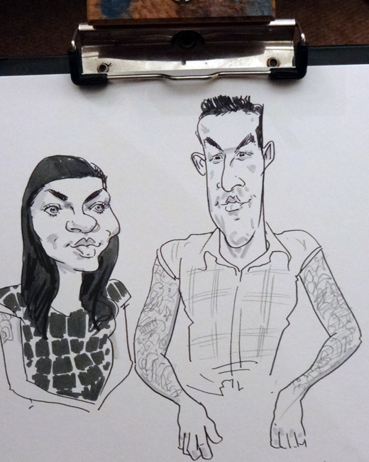 live caricaturist available in birmingham and west midlands