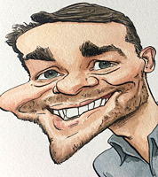 caricaturist commission for business gift