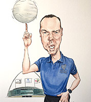 sample caricature commission for executive gift-charity by UK caricaturist jonathan cusick
