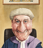 Caricature gift commission for legal profession-Judge