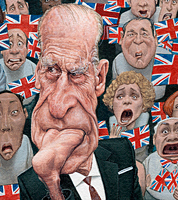 royal caricature for the Times newspaper