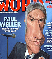 caricature of musician paul weller for word Music Magazine cover